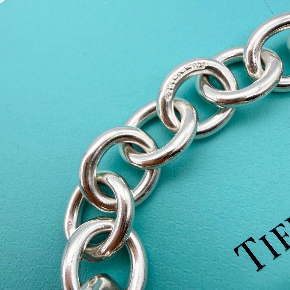 Tiffany & Co. approx 8” return to love lock bracelet in sterling silver - Picture 6 of 9